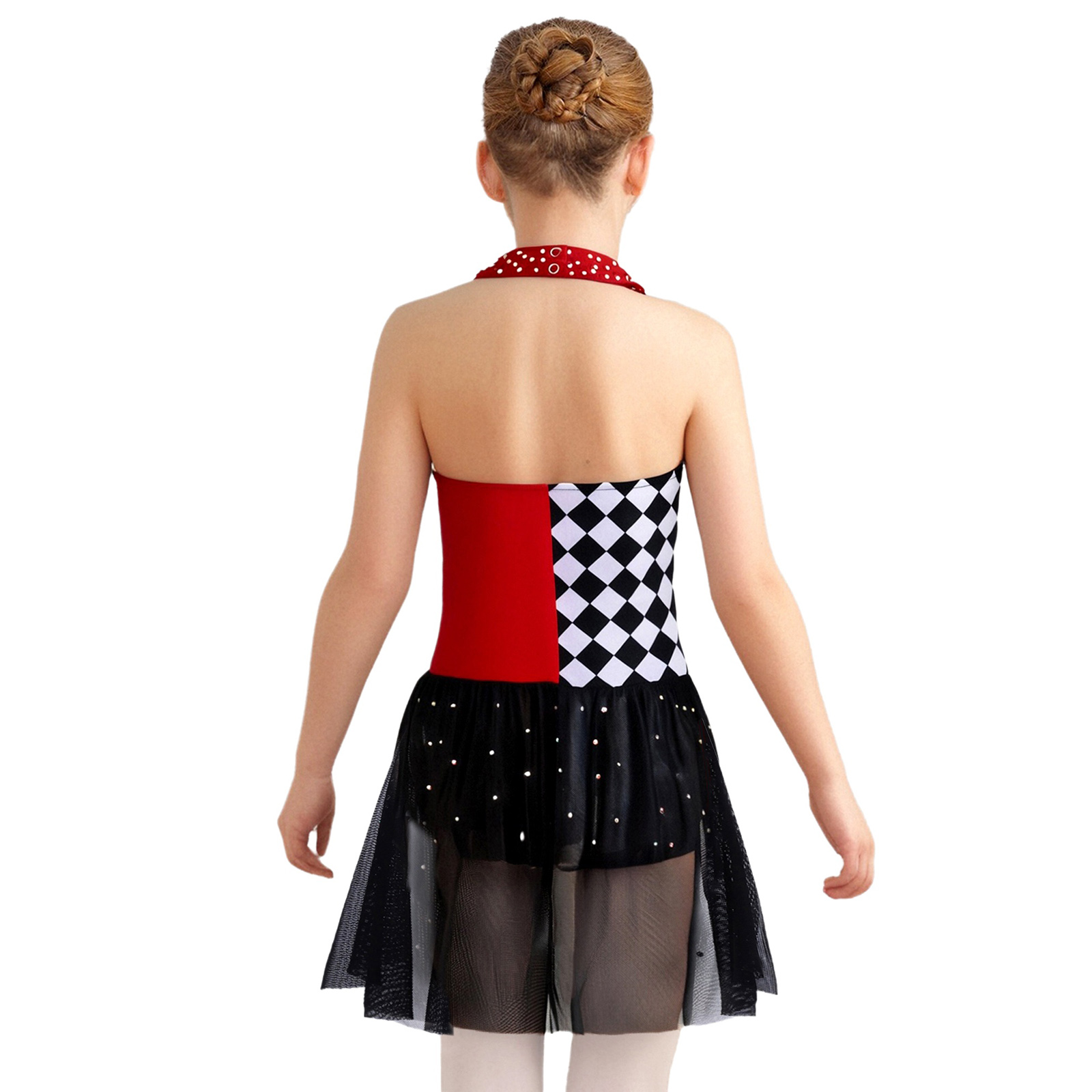 Kids Girls Ballet Dance Leotar - Rhinestone Banding Trim ulasan dan harga