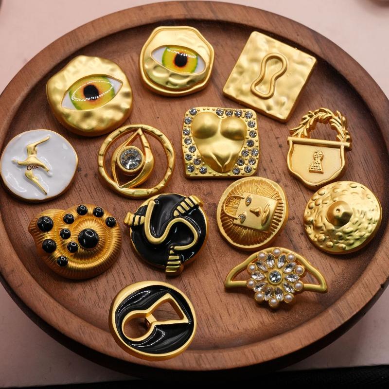 Vintage Metal Button Heart Sha - Craft Embellishments ulasan dan harga