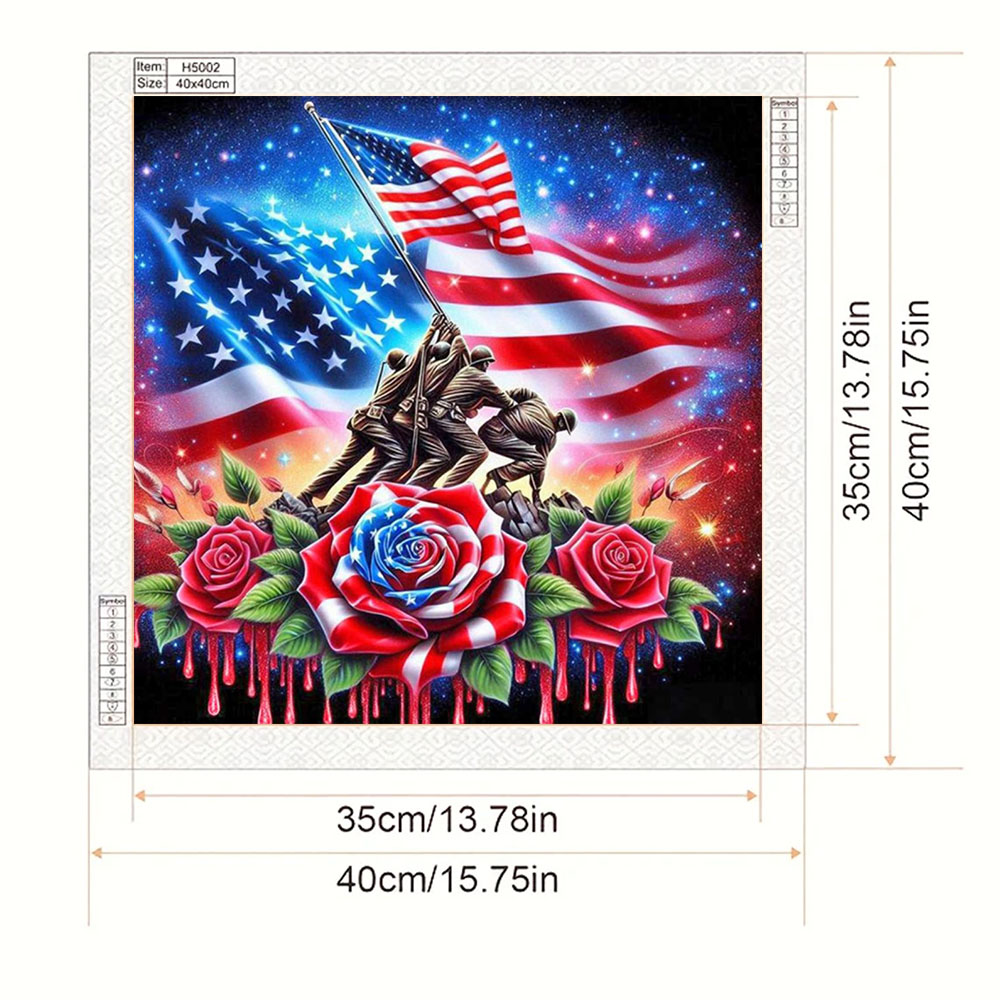 Warrior and Flower Pattern Dia - Embellishment Crafts ulasan dan harga