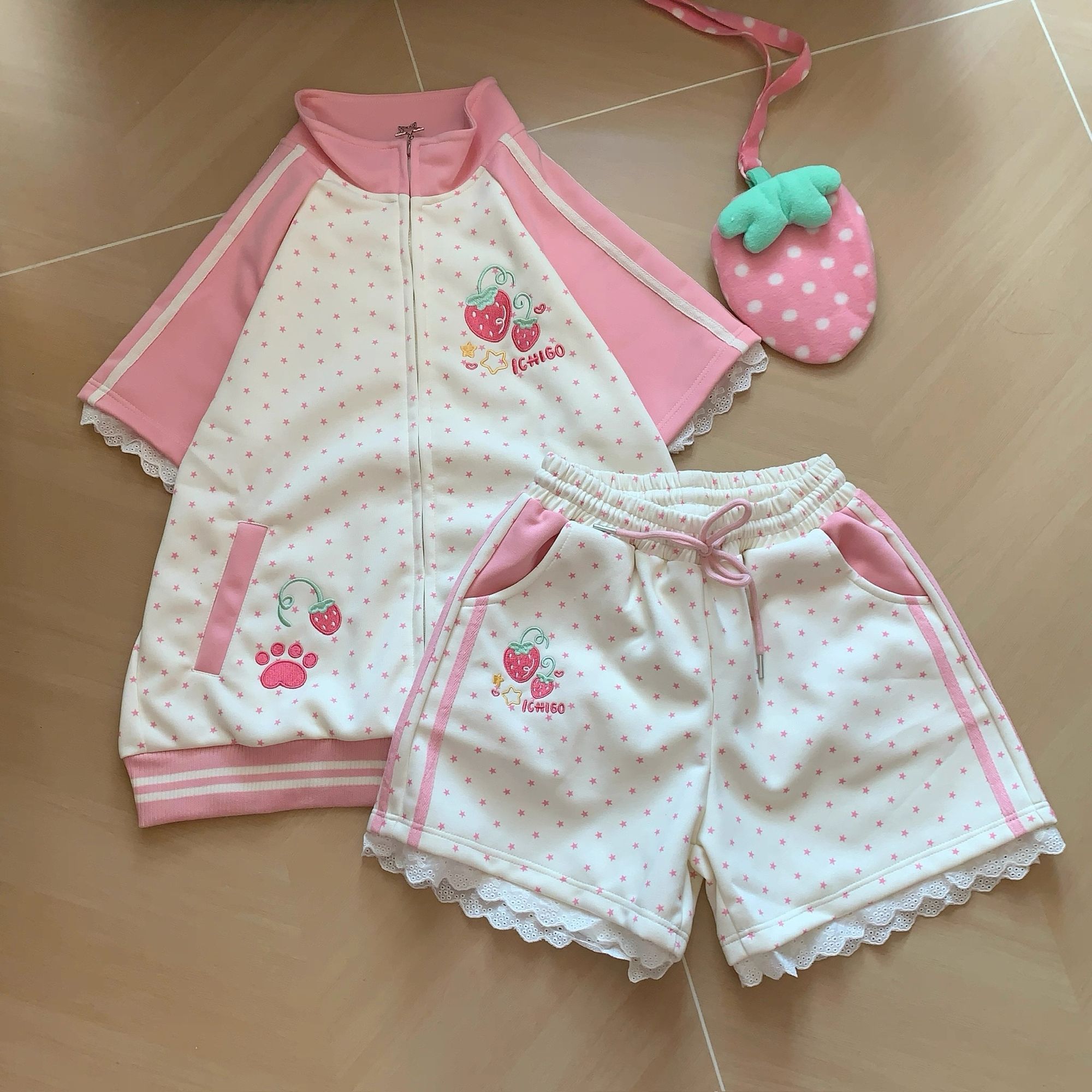 Kawaii Casual Outfits Cute Str - Embellish Knit ulasan dan harga