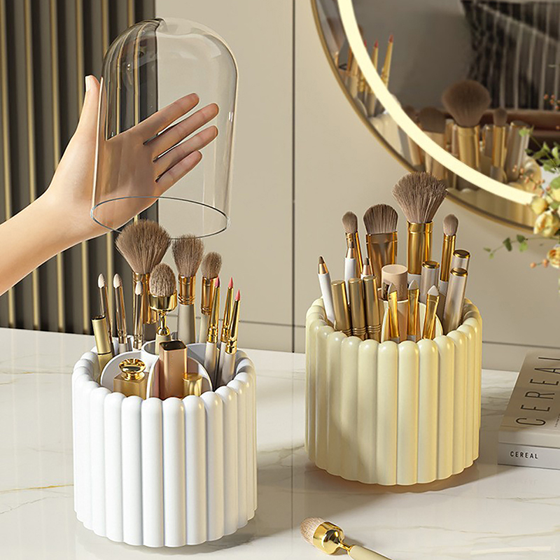 360° Rotating Makeup Brushes H - Craft Embellishment Storage ulasan dan harga