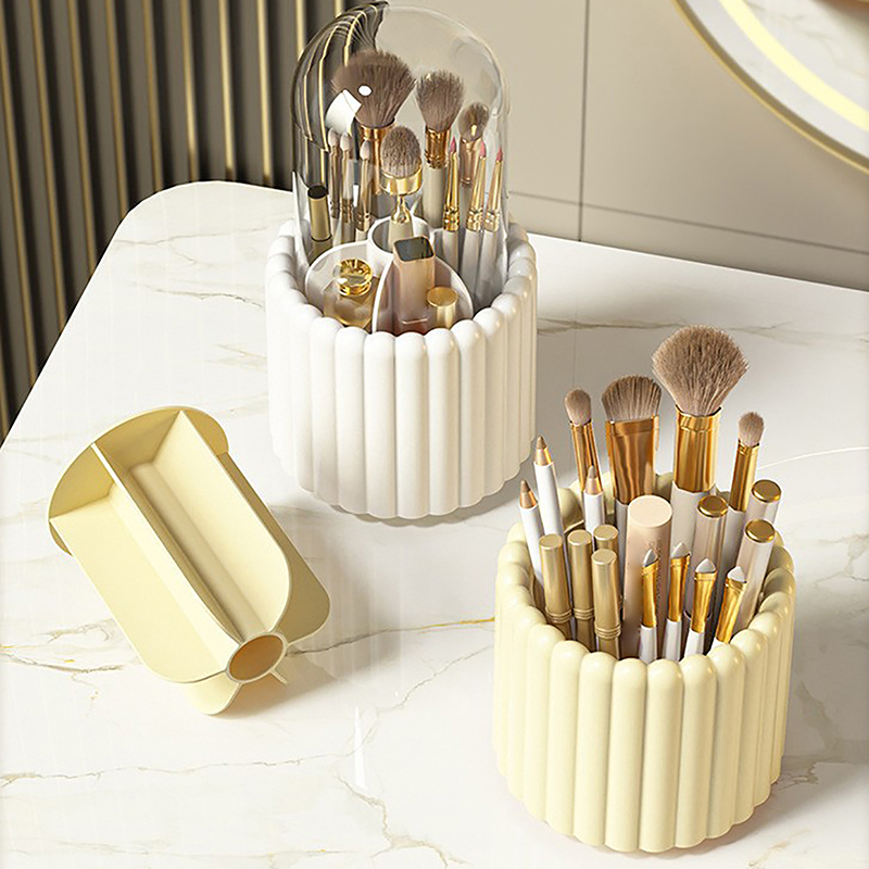 360° Rotating Makeup Brushes H - Craft Embellishment Storage ulasan dan harga