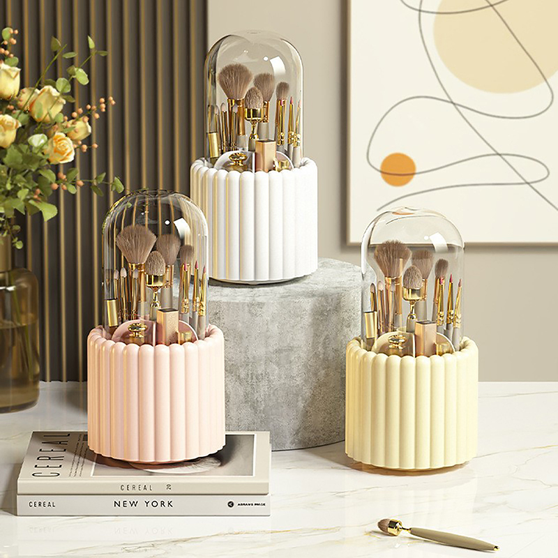 360° Rotating Makeup Brushes H - Craft Embellishment Storage ulasan dan harga