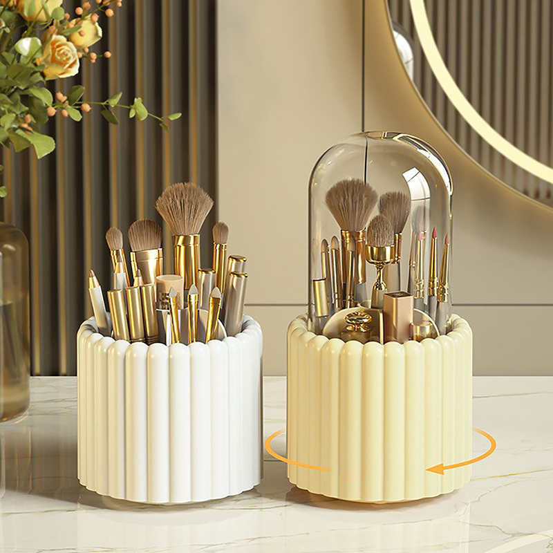 360° Rotating Makeup Brushes H - Craft Embellishment Storage ulasan dan harga