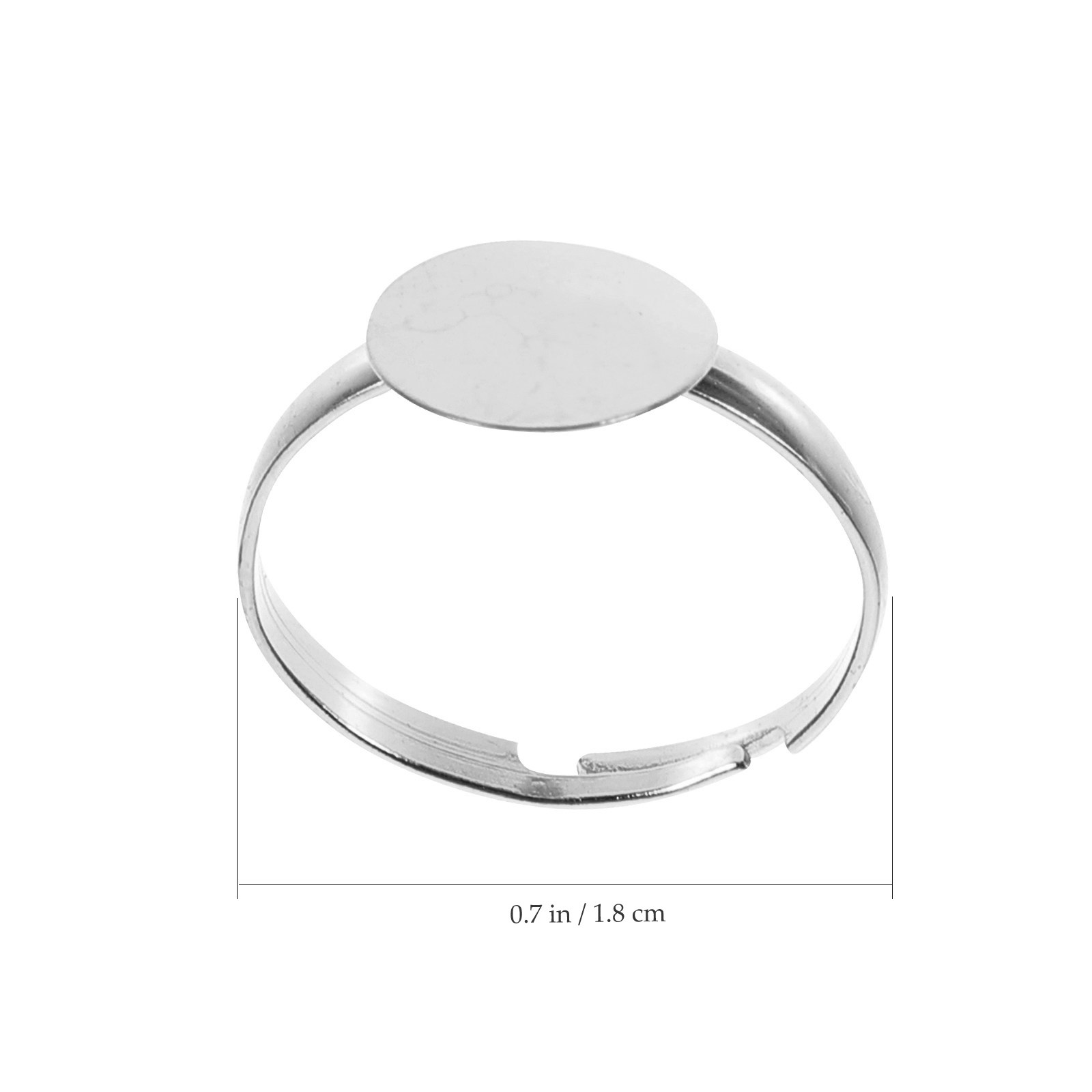 100Pcs Alloy Ring Blanks for D - Craft Embellishments ulasan dan harga