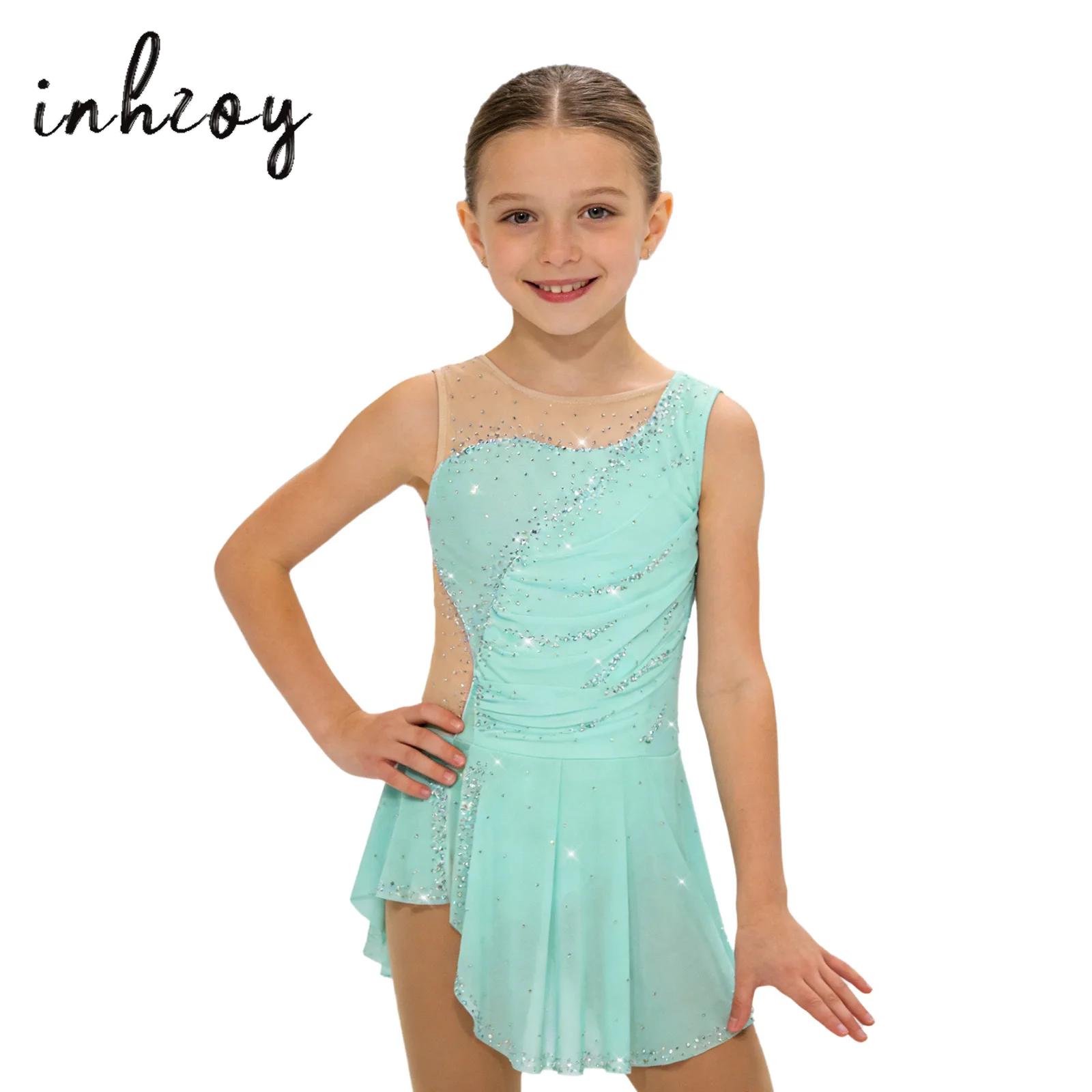 Kids Rhythmic Gymnastics Jerse - Rhinestone Banding Trim ulasan dan harga