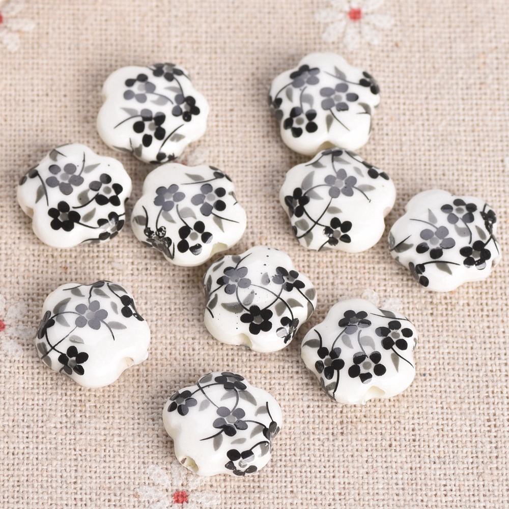 10pcs 15mm Flower Shape Patter - Embellishment Crafts ulasan dan harga