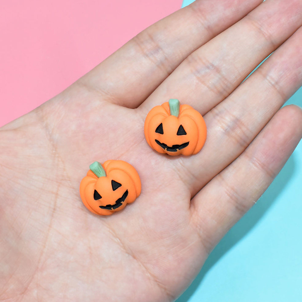 20Pcs Halloween Pumpkin Resin  - Craft Embellishments ulasan dan harga