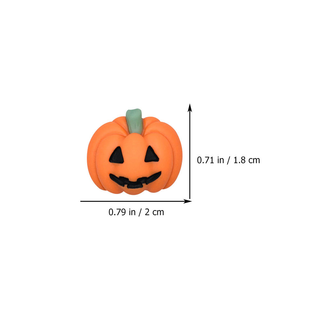 20Pcs Halloween Pumpkin Resin  - Craft Embellishments ulasan dan harga