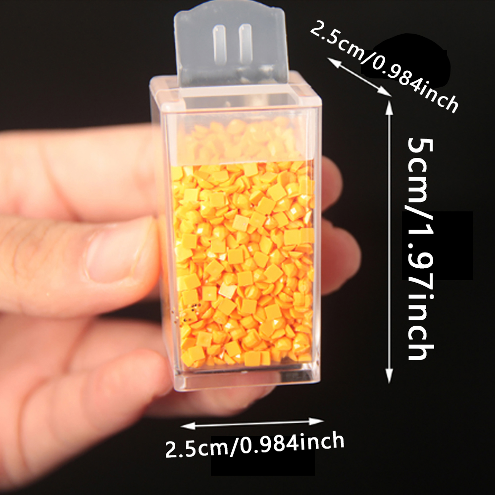 Square Plastic Diamond Paintin - Craft Embellishment Storage ulasan dan harga